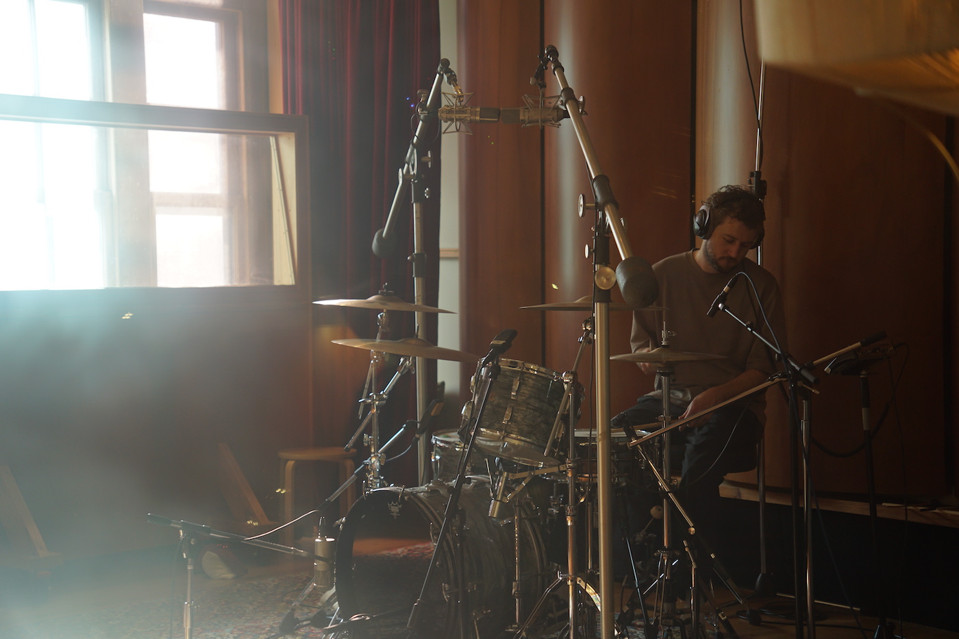 Ezra Donnelly Drumming at Roundhead Studios